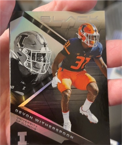 2023 Panini Chronicles Draft Picks Black #12 Devon Witherspoon — front