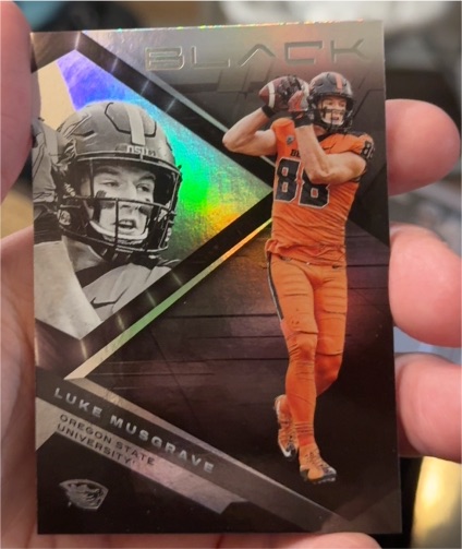 2023 Panini Chronicles Black Draft Picks #16 Luke Musgrave — front