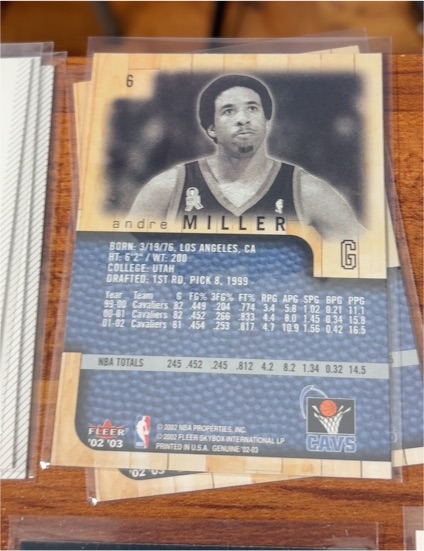 2002-03 Fleer Genuine #6 Andre Miller — front