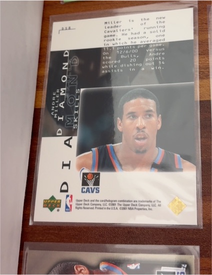 2000-01 Upper Deck Black Diamond Skills #DS-8 André Miller — front