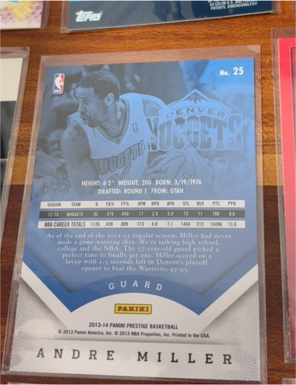 2013-14 Panini Prestige #25 Andre Miller — front
