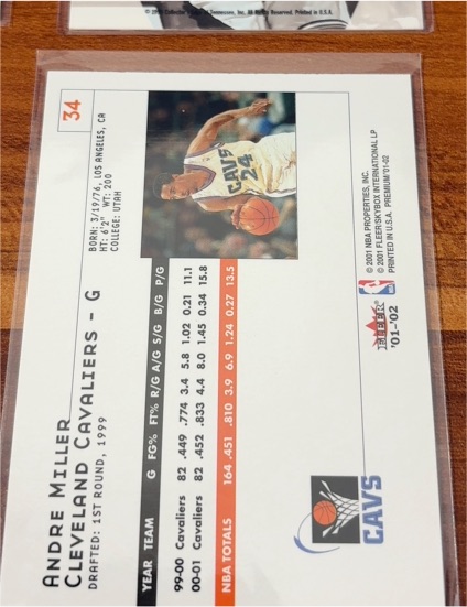2001 Fleer #34 Andre Miller — front