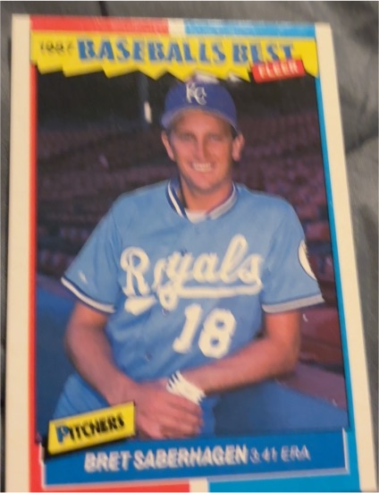 1987 Fleer Baseball's Best #36 Bret Saberhagen — front