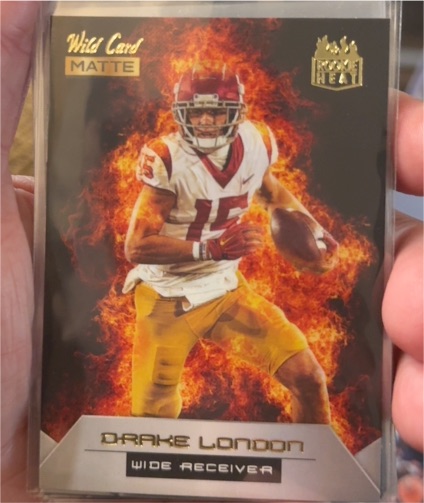 2022 Wild Card Matte Rookie Heat #RH-10 Drake London — front
