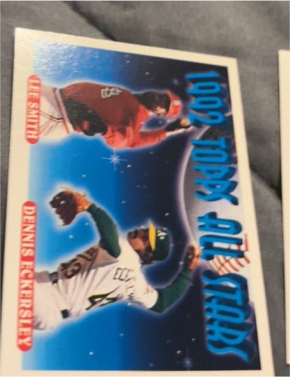 1992 Topps #411 Dennis Eckersley / Lee Smith All Stars — front