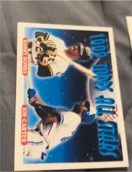 1993 Topps #407 Barry Bonds / Joe Carter All Stars — front