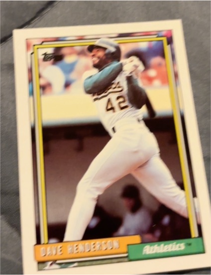 1992 Topps #335 Dave Henderson — front