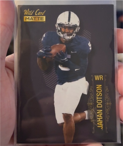 2022 Wild Card Matte #MB-53 Jahan Dotson — front