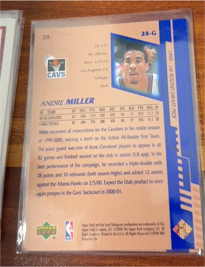 1999-00 Upper Deck Retro #103 Andre Miller — front