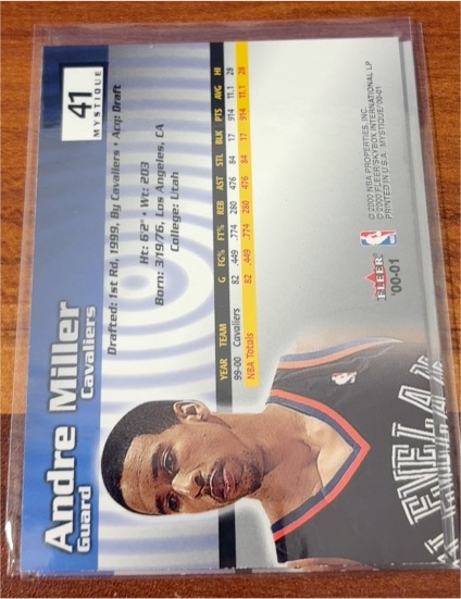 2000-01 Fleer Game Time #41 Andre Miller — front