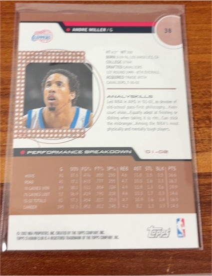 2004 Topps #33 Andre Miller — front