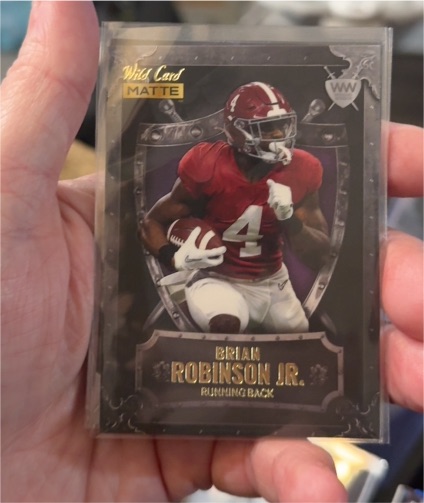 2022 Wild Card Matte #WW-5 Brian Robinson Jr. Weekend Warrior — front