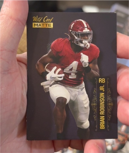 2022 Wild Card Matte #MB-8 Brian Robinson Jr. — front