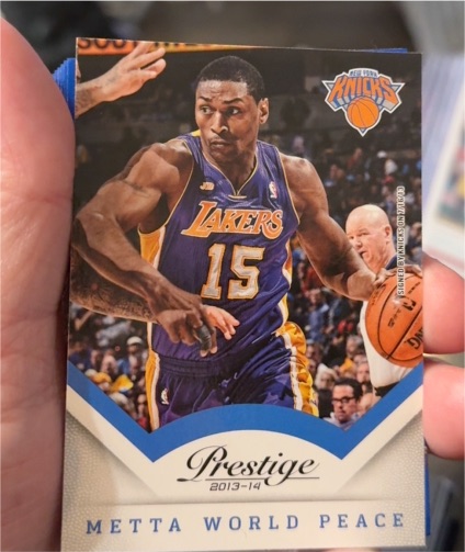 2013-14 Panini Prestige #52 Metta World Peace — front