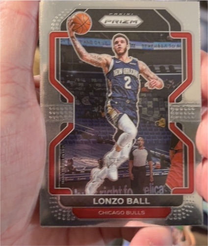 2021-22 Panini Prizm #69 Lonzo Ball Chicago Bulls — front