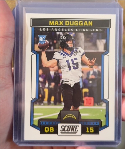 2023 Panini Score #308 Max Duggan — front
