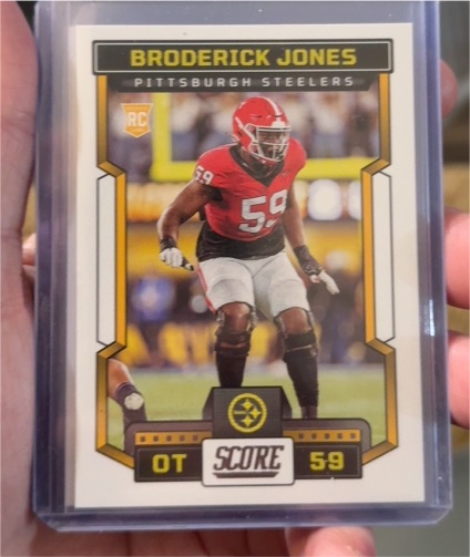 2023 Panini Score #394 Broderick Jones — front