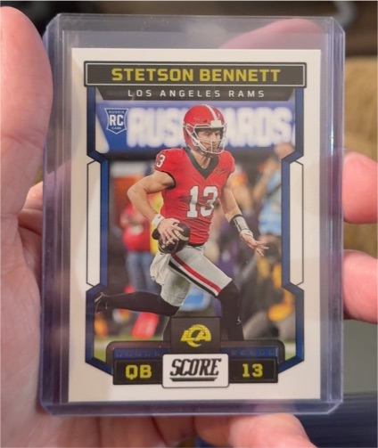 2023 Panini Score #313 Stetson Bennett — front