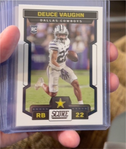 2023 Panini Score #327 Deuce Vaughn — front