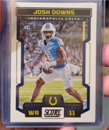 2023 Panini Score #349 Josh Downs Rookie Indianapolis Colts — front