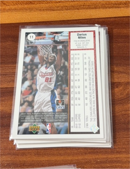 2002-03 Upper Deck Authentics #11 Darius Miles — front