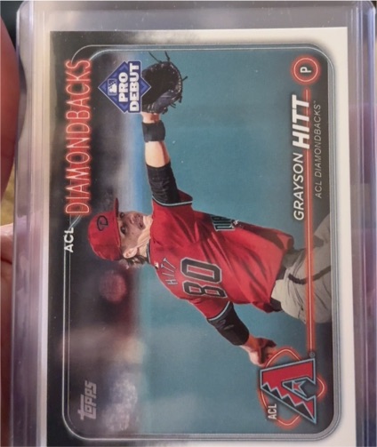 2024 Topps Pro Debut #PD-20 Grayson Hitt ACL Diamondbacks — front