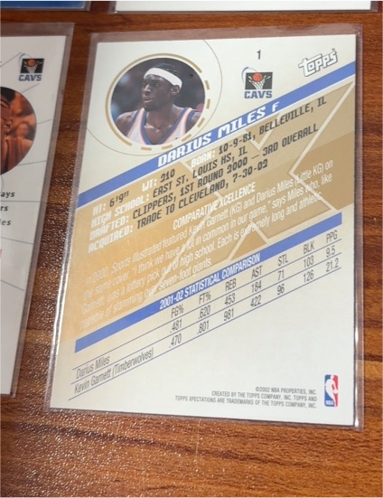 2002-03 Topps #121 Darius Miles — front