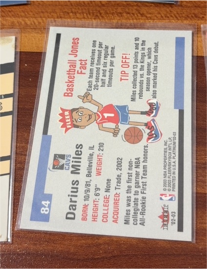 2002-03 Fleer #84 Darius Miles — front