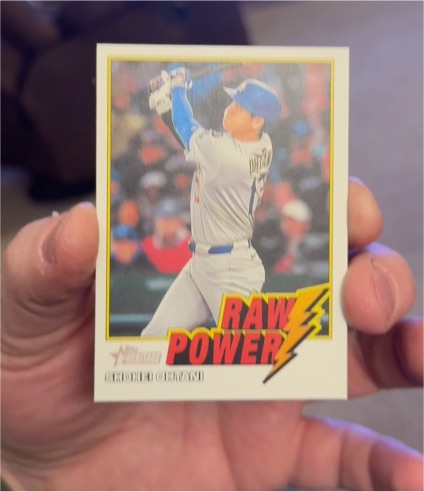 2026 Topps Heritage #RP-SO Shohei Ohtani Raw Power — front