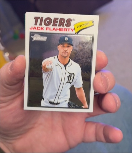 2026 Topps Heritage #204 Jack Flaherty Chrome — front