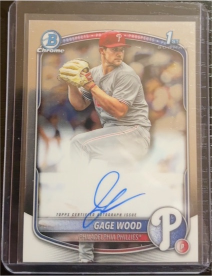 2025 Bowman Draft Chrome #CPA-GW Gage Wood — front