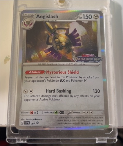 2023 Pokémon SV04 Paradox Rift #060 Aegislash — front