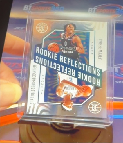 2020-21 Panini Illusions Rookie Reflections #7 Tyrese Maxey/Shai Gilgeous-Alexander — front