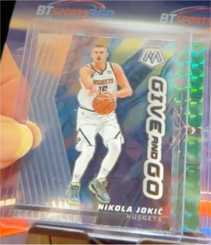 2022-23 Panini Mosaic #15 Nikola Jokic Give and Go — front