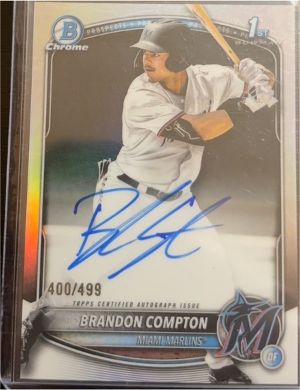 2025 Bowman Draft Chrome #CPA-BCO Brandon Compton — front