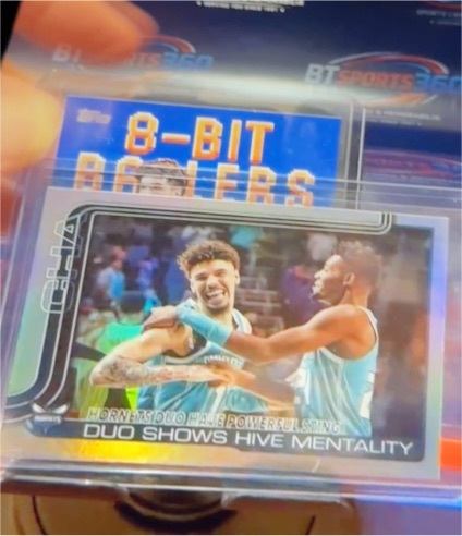 2025-26 Topps #283 LaMelo Ball and Brandon Miller Duo Shows Hive Mentality — front