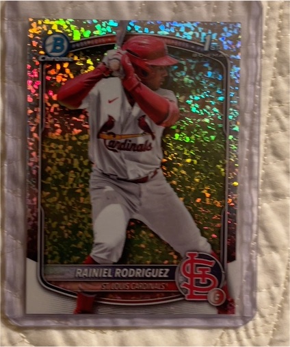 2025 Bowman Chrome #BCP-200 Rainiel Rodriguez — front