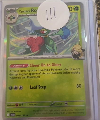 2025 Pokemon Destined Rivals #008 Cynthia's Roserade — front