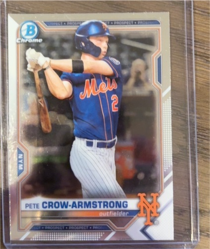 2021 Bowman Chrome #BCP-22 Pete Crow-Armstrong — front