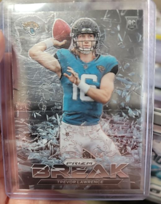 2021 Panini Prizm #PB-6 Trevor Lawrence Prizm Break — front