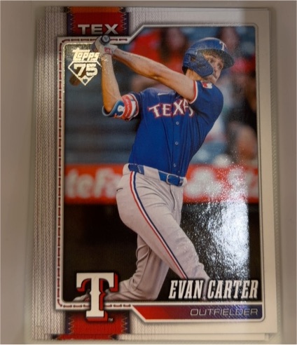 2026 Topps #110 Evan Carter — front