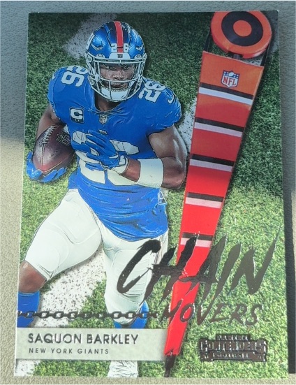 2021 Panini Contenders Chain Movers #CM-SBA Saquon Barkley — front