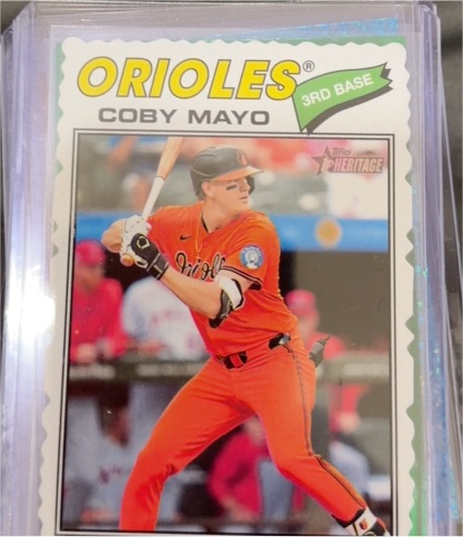2026 Topps Heritage #49 Coby Mayo — front