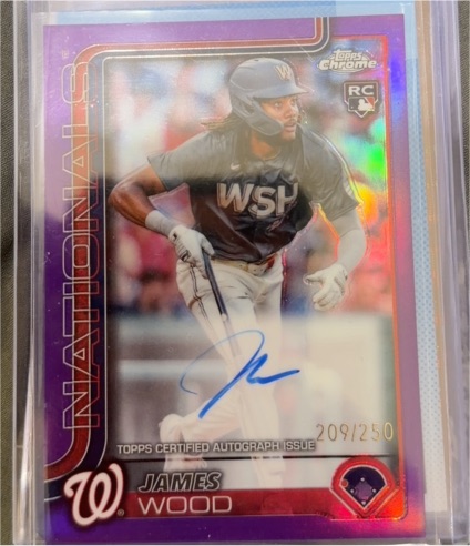 2025 Topps Chrome #RA-JWO James Wood — front