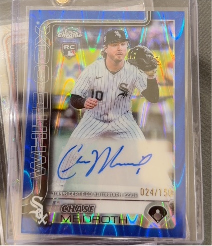 2025 Topps Chrome Update #AC-CME Chase Meidroth — front
