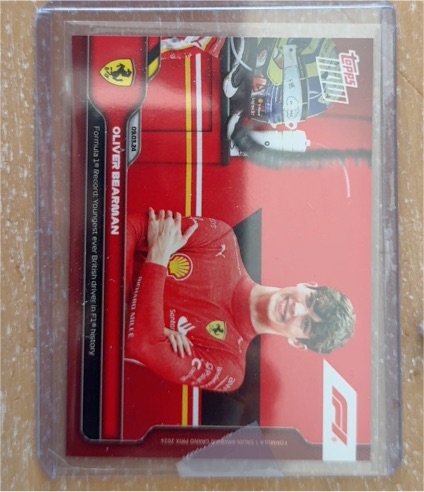2024 Topps Now Formula 1 #004 Oliver Bearman — front