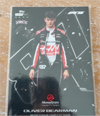 2025 Topps Lights Out Nero F1 #Oliver Bearman — front