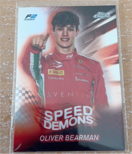 2024 Topps Chrome Formula 1 Speed Demons #SD-22 Oliver Bearman — front