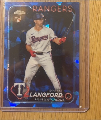 2024 Topps Chrome Update Sapphire Edition #USCS151 Wyatt Langford — front