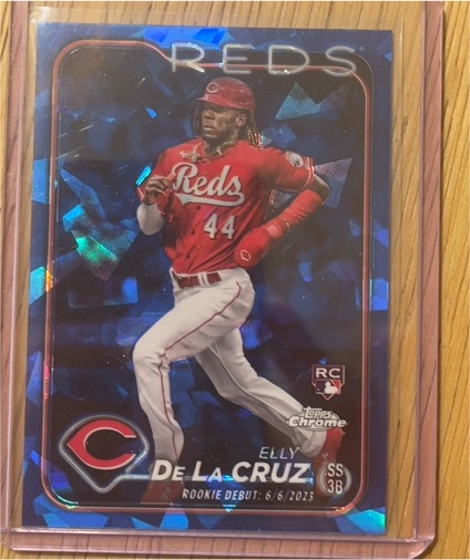 2024 Topps Chrome Update #US350 Elly De La Cruz Rookie Debut — front